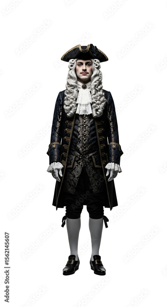 Naklejka premium A Macaroni from 1770s London