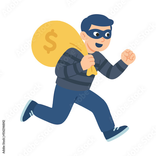 thief running illustration