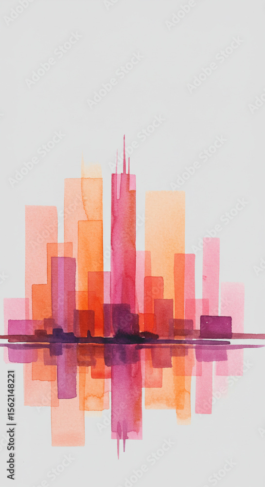 Obraz premium city in the sky vector