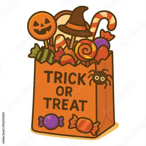 Trick or Treat Bag Full of Halloween Candy