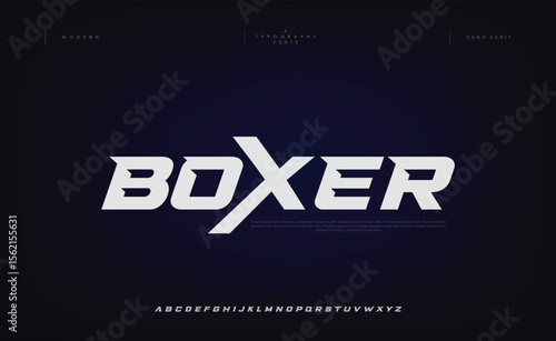 Sport modern italic alphabet font. typography urban style fonts for technology, digital, movie logo for brands font