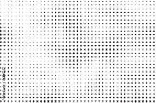 Grunge halftone gradient texture. Faded grit noise background. Sandy gritty wallpaper. Retro pixelated backdrop. Black and white anime or manga comic overlay. Vector graphic design textured halftone