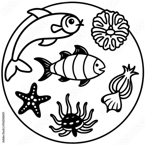 Marine Creatures Set