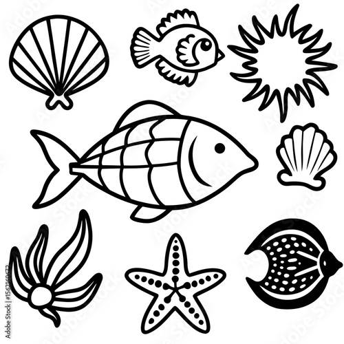 Marine Creatures Set