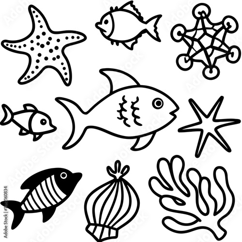 Marine Creatures Set