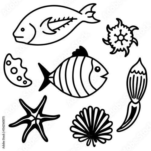 Marine Creatures Set