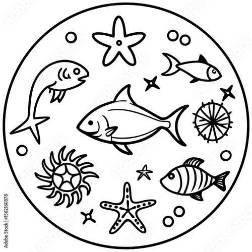 Marine Creatures Set