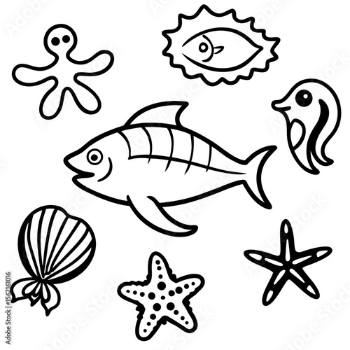 Marine Creatures Set
