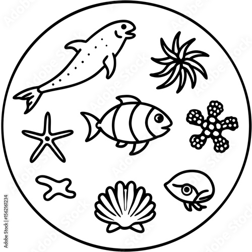 Marine Creatures Set