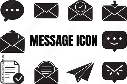 Minimal Black & White Location Icons Set – Flat Vector Design of Maps, Navigation, and Global Technology Symbols

