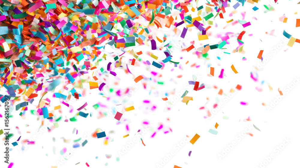 confetti on white background confetti on white background