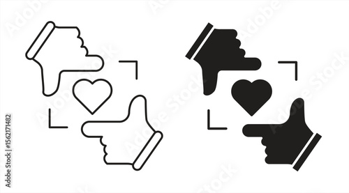 health icon, heart symbol in hand, isolated on white background, vector illustration.

