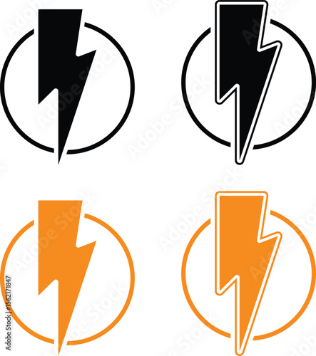 Lightning bolts set