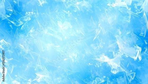 Wallpaper Mural Abstract Blue Ice Crystal Texture Background. Torontodigital.ca
