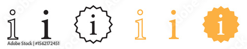 Info icons set. Information icon collection.