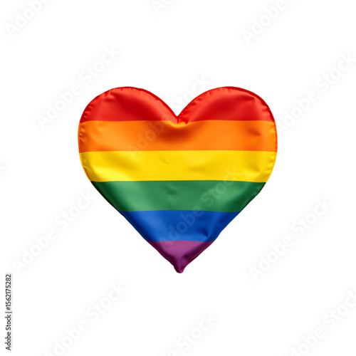 Free Download Rainbow heart symbol representing love and inclusivity   - GFXLoad