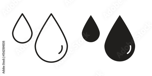 Water drop icon. modern vector symbols set