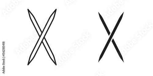 Toothpick icon. modern vector symbols set