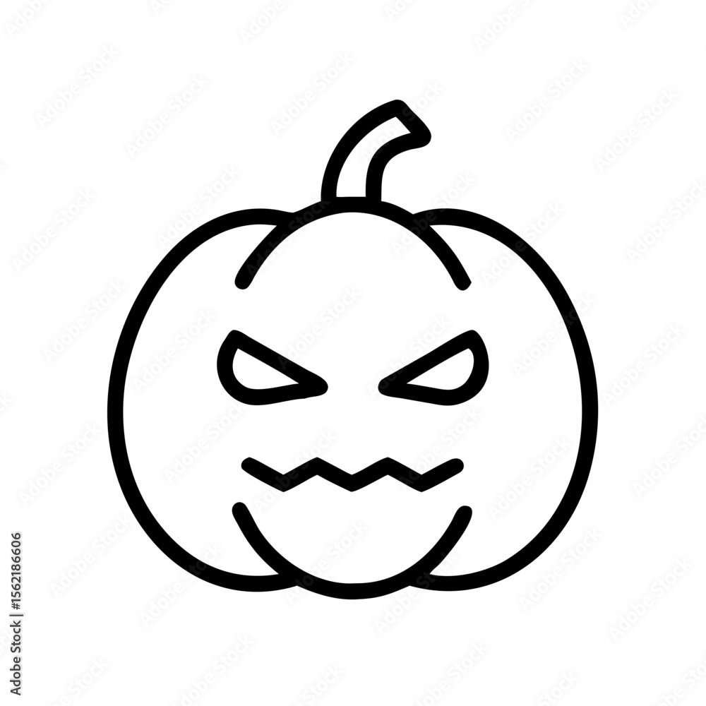 Obraz premium halloween pumpkin face