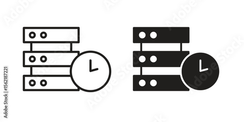 Real time data icon. modern vector symbols set