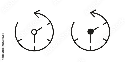 Past icon. modern vector symbols set