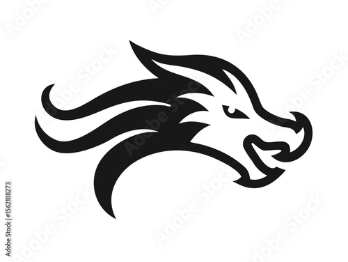 Dragon Logo sat  vector desigen 
