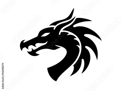 Dragon Logo sat  vector desigen 
