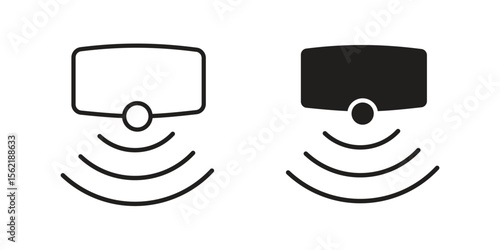 Motion sensor icon. modern vector symbols set