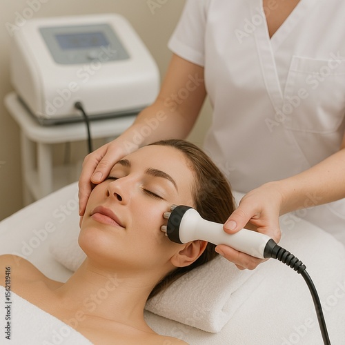 young woman in the bathroom