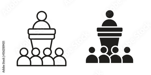 Lecture icon. modern vector symbols set