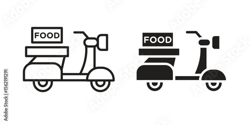 Food delivery icon vector, Symbol, logo illustrations