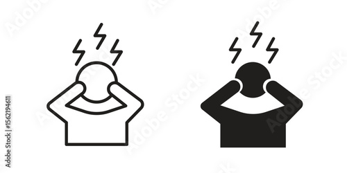 Anxiety icon. modern vector symbols set