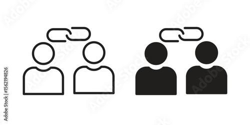Affiliate link icon. modern vector symbols set