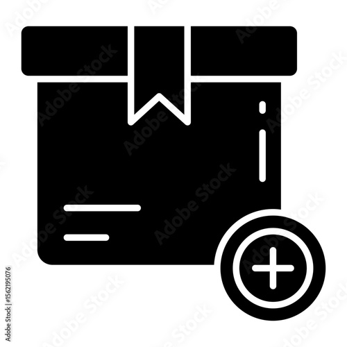 A premium design icon of add parcel