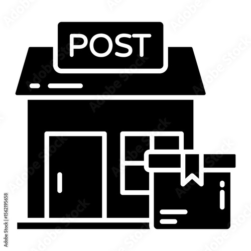 An icon design of post office