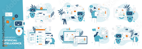 People interact with artificial intelligence apps