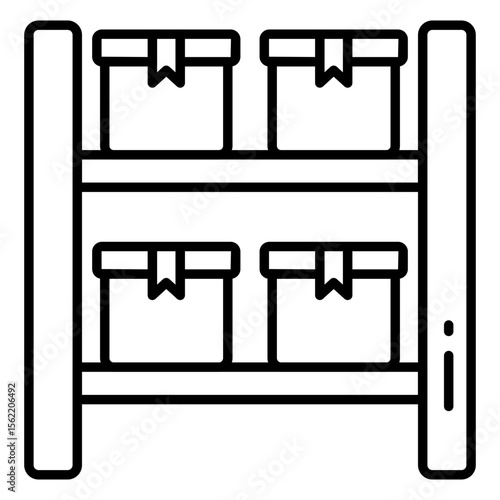 Premium download icon of parcel racks