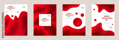 World Blood Donor Day Red Blood Cell Designs, Posters, and Graphics