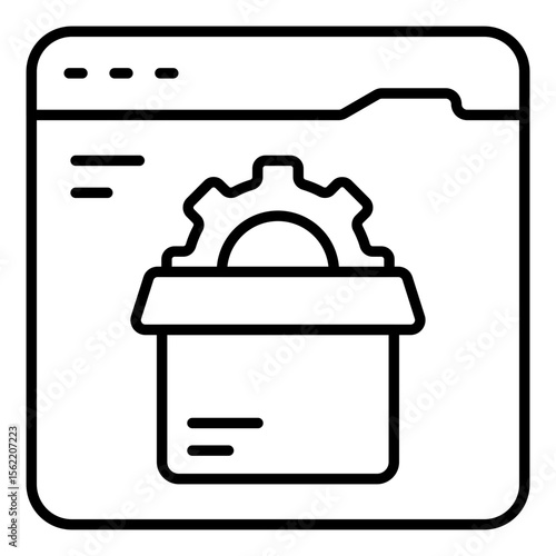 Trendy design icon of parcel management