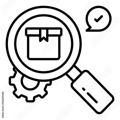 Perfect design icon of search parcel