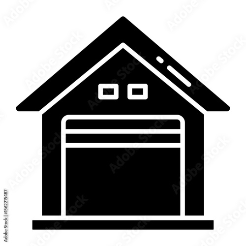 Modern design icon of warehouse