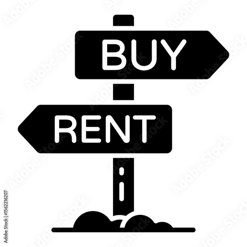 Premium download icon of buy and rent board