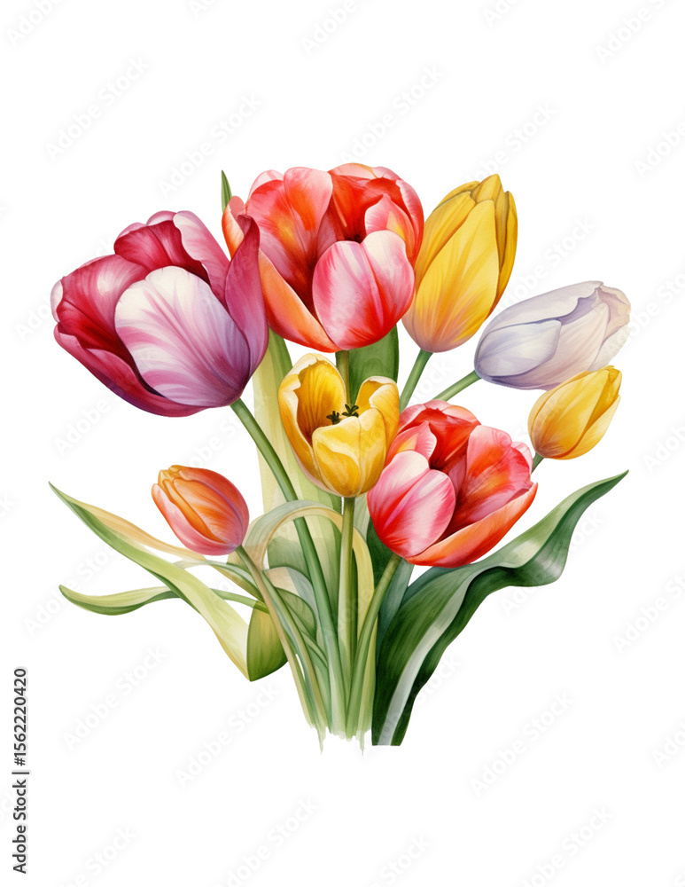 Fototapeta premium bouquet of tulips