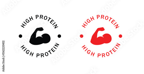 High protein icons vector eps10.