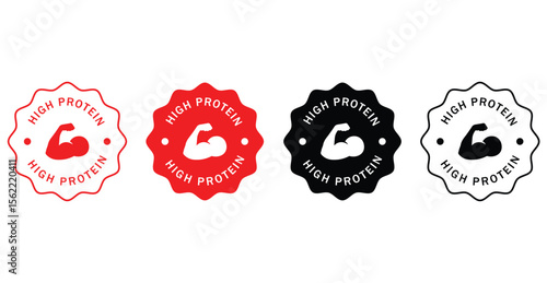 High protein icons vector eps10.