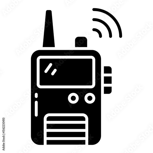 A unique design icon of walkie talkie