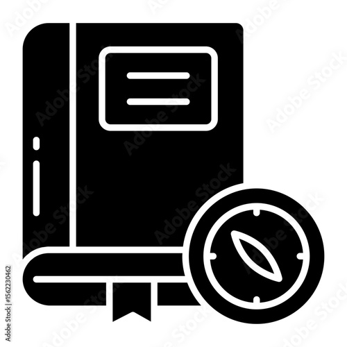 A creative design icon of guidebook
