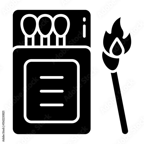 Trendy design icon of matchstick