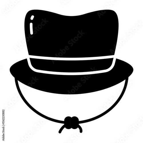 A unique design icon of hat