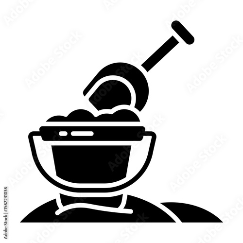 An icon design of sand bucket